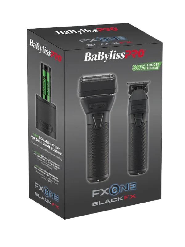 BaBylissPRO® Limited Edition FXONE BlackFX All-Metal Trimmer & Shaver Prepack