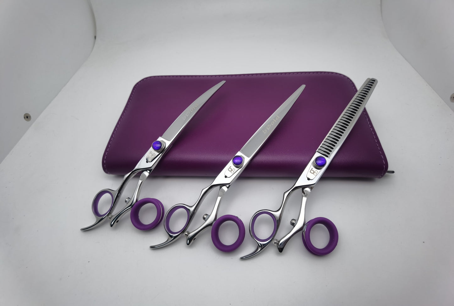 BBold 3-Piece Purple Elite Shear Set – Precision Cutting With Signature Style