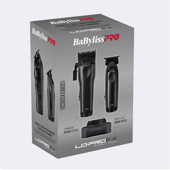BaBylissPRO® LO-PROFX Compact Series Clipper & Trimmer Prepack (Black)