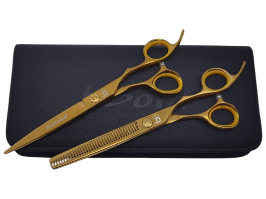 Professional Dog Grooming Scissors Set – Straight & Thinning