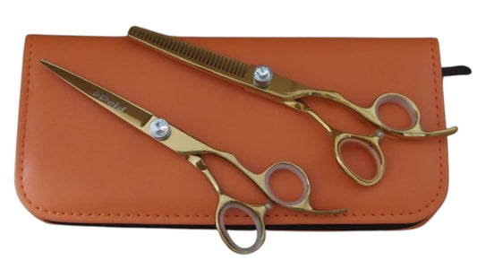 Professional Hair Cutting Scissors Set – 6.0″ | Straight & Thinning Shears