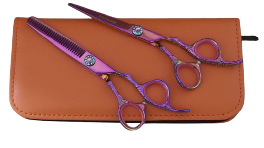 Professional Hair Cutting Scissors Set – 6.0″ | Straight & Thinning Shears