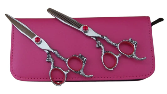 Professional Hair Cutting Scissors Set – 6.0″ | Straight & Thinning Shears