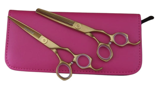 Professional Hair Cutting Scissors Set – 6.0″ | Straight & Thinning Shears