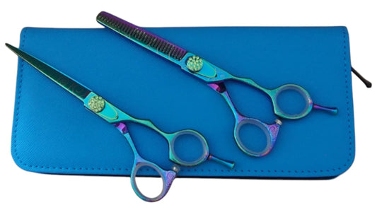 Professional Hair Cutting Scissors Set – 6.0″ | Straight & Thinning Shears