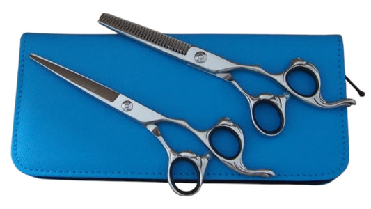 Professional Hair Cutting Scissors Set – 6.0″ | Straight & Thinning Shears
