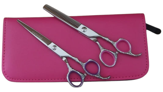 Professional Hair Cutting Scissors Set – 6.0″ | Straight & Thinning Shears