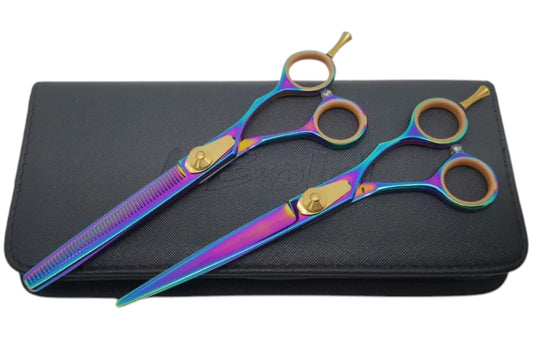 Professional Hair Cutting Scissors Set – 6.5″ | Straight & Thinning Shears