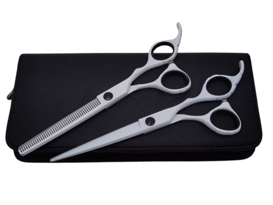 Professional Hair Cutting Scissors Set – 6.5″ | Straight & Thinning Shears