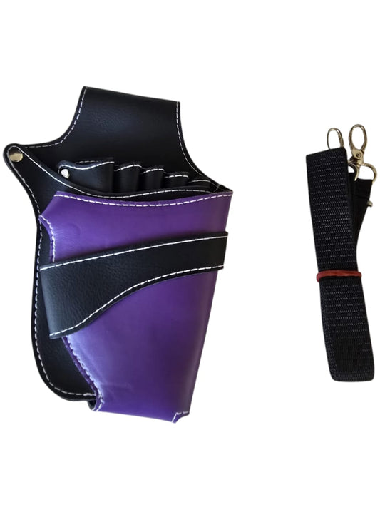 Hairdressing Tool Belt Adjustable Scissors Holder Leather Hairdresser Bag