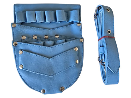 Hairdressing Tool Belt Adjustable Scissors Holder Leather Hairdresser Bag