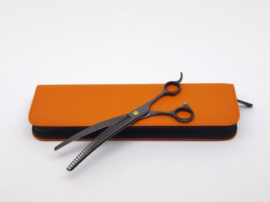 Professional Dog Grooming Scissors – Curved, 7.5″ | 30° Blade | Lightweight