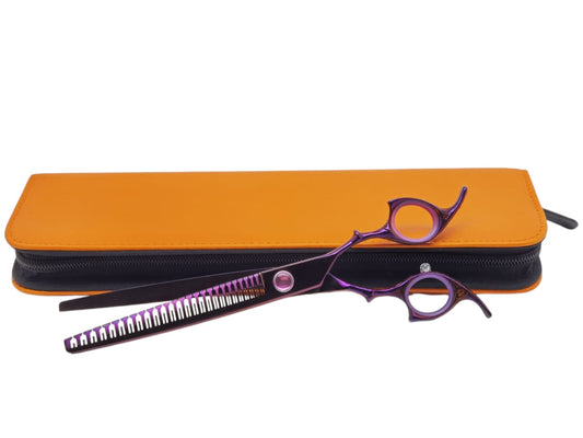 Professional Dog Grooming Scissors – Straight, 7.5″ Eraser | 23 Teeth | 80% Thinning