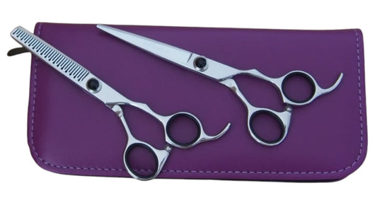 Professional Hair Cutting Scissors Set – 5.5″ | Straight & Thinning Shears
