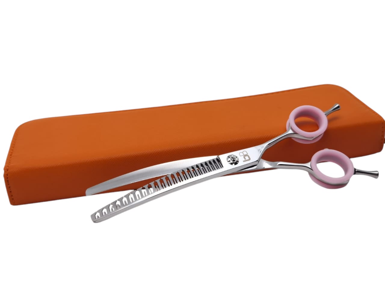 Professional Dog Grooming Scissors – Curved, 7.5″ | 30° Blade | Lightweight