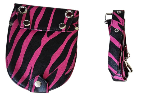 Hairdressing Tool Belt Adjustable Scissors Holder Leather Hairdresser Bag