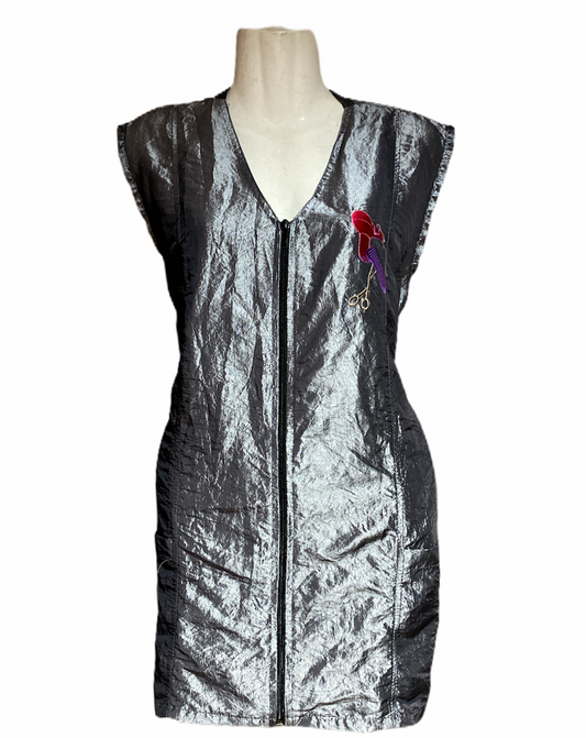 Long Zipper Stylist/Groomer Vest with Pockets