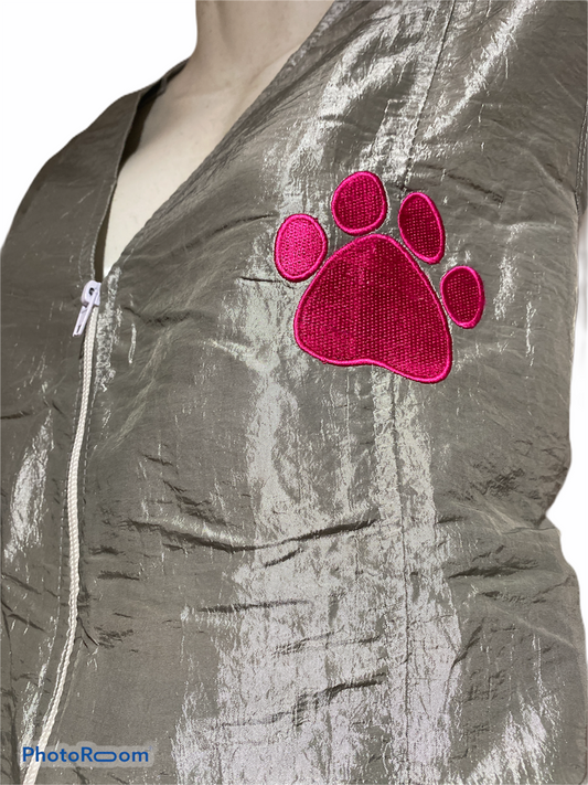 Long Zipper Stylist/Groomer Vest with Pockets