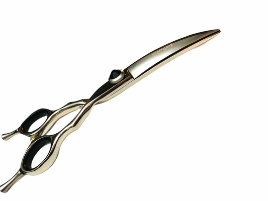 Professional Dog Grooming Scissors – Curved, 5.5″ | 440C Japanese Steel