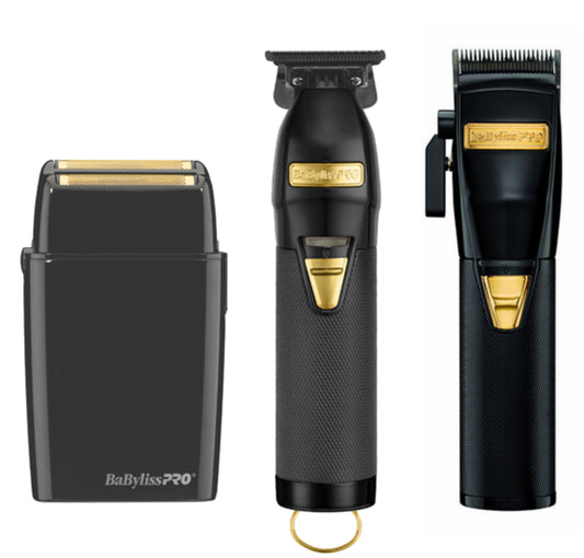 BaBylissPRO Black FX Combo – FX02 Shaver, FX870BN Clipper & FX787BN Trimmer