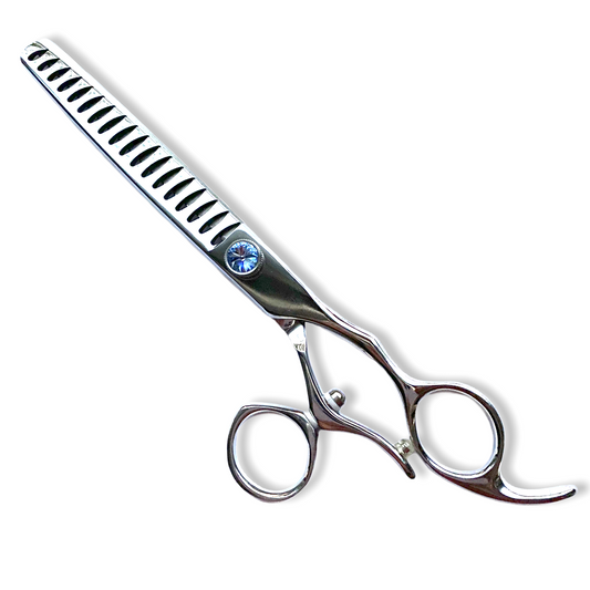 Professional Dog Grooming Scissors – Chunker, 7.0″ | Swivel Handle