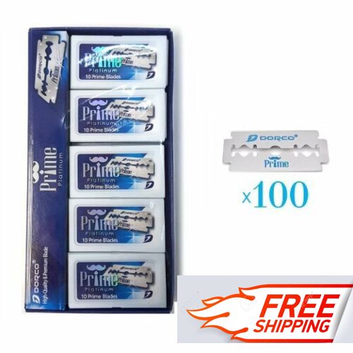 100 Dorco Stainless Double Edge Razor Blades – Prime Platinum