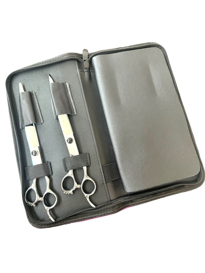 Professional Dog Grooming Scissors Set – Straight, Thinning, Curved & Chunker