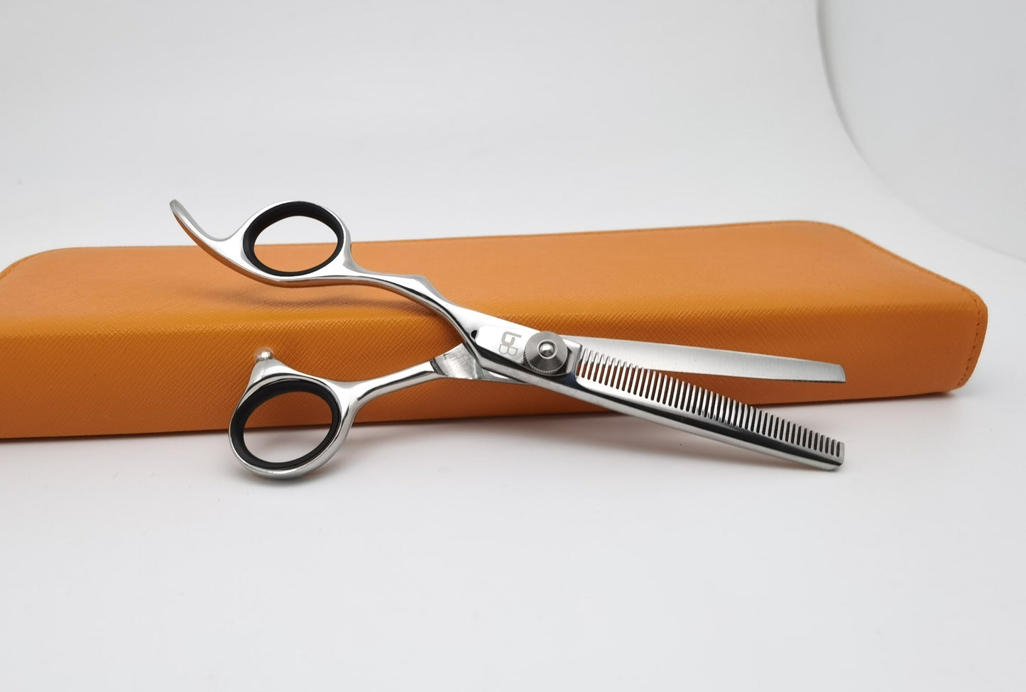 Bbold 8.0” Thinning Grooming Shears – Polished Silver Finish with Black Inserts