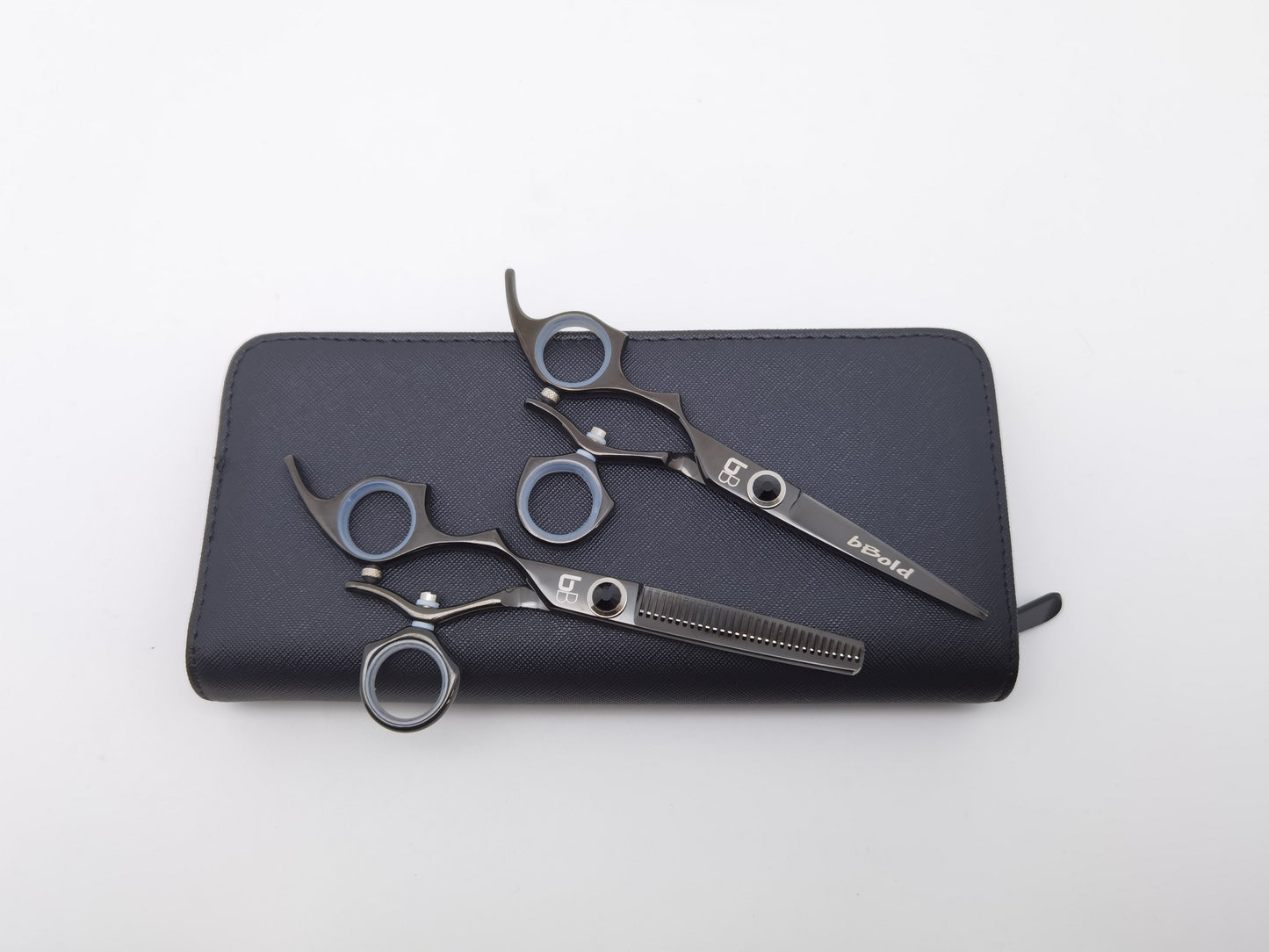 BBold 2-Piece Midnight Black Shear Set – Precision Cutting & Clean Blending
