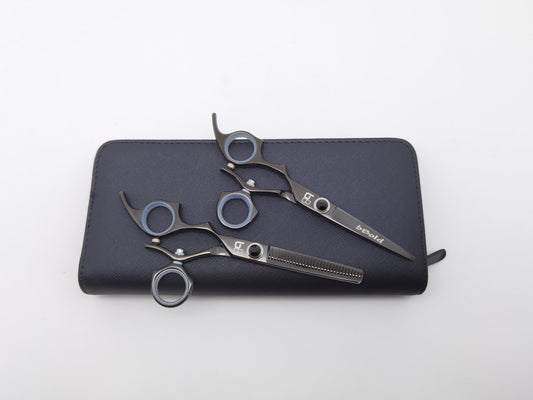 BBold 2-Piece Midnight Black Shear Set – Precision Cutting & Clean Blending