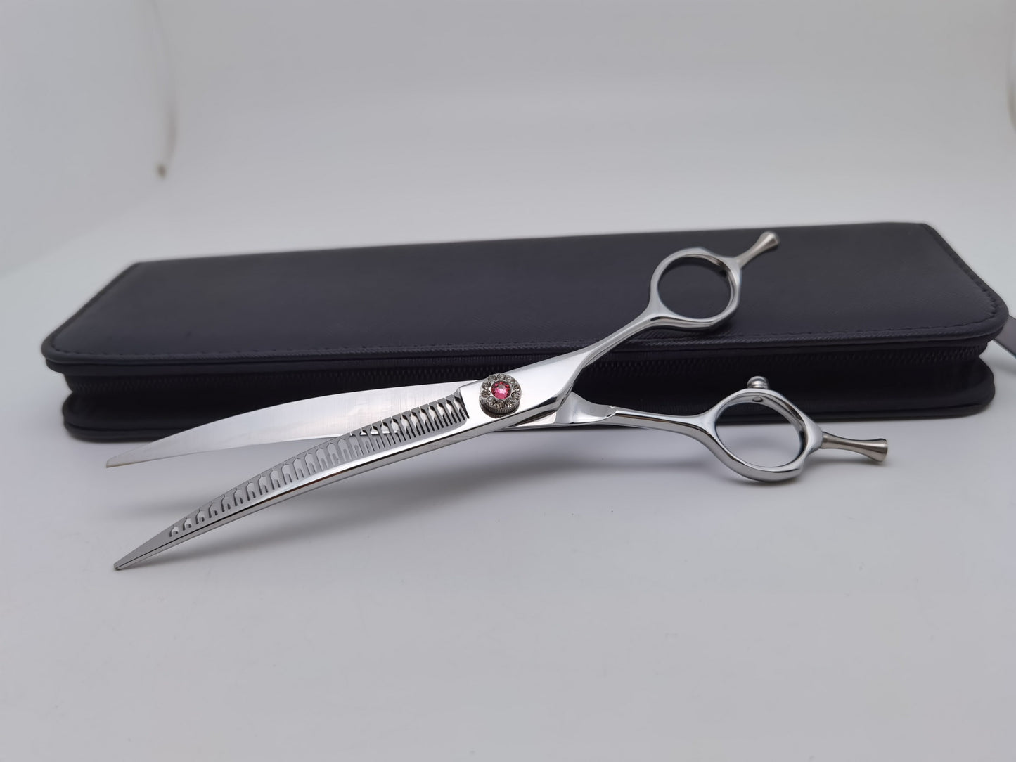 BBold 8.0″ Silver Curved Thinning Shear