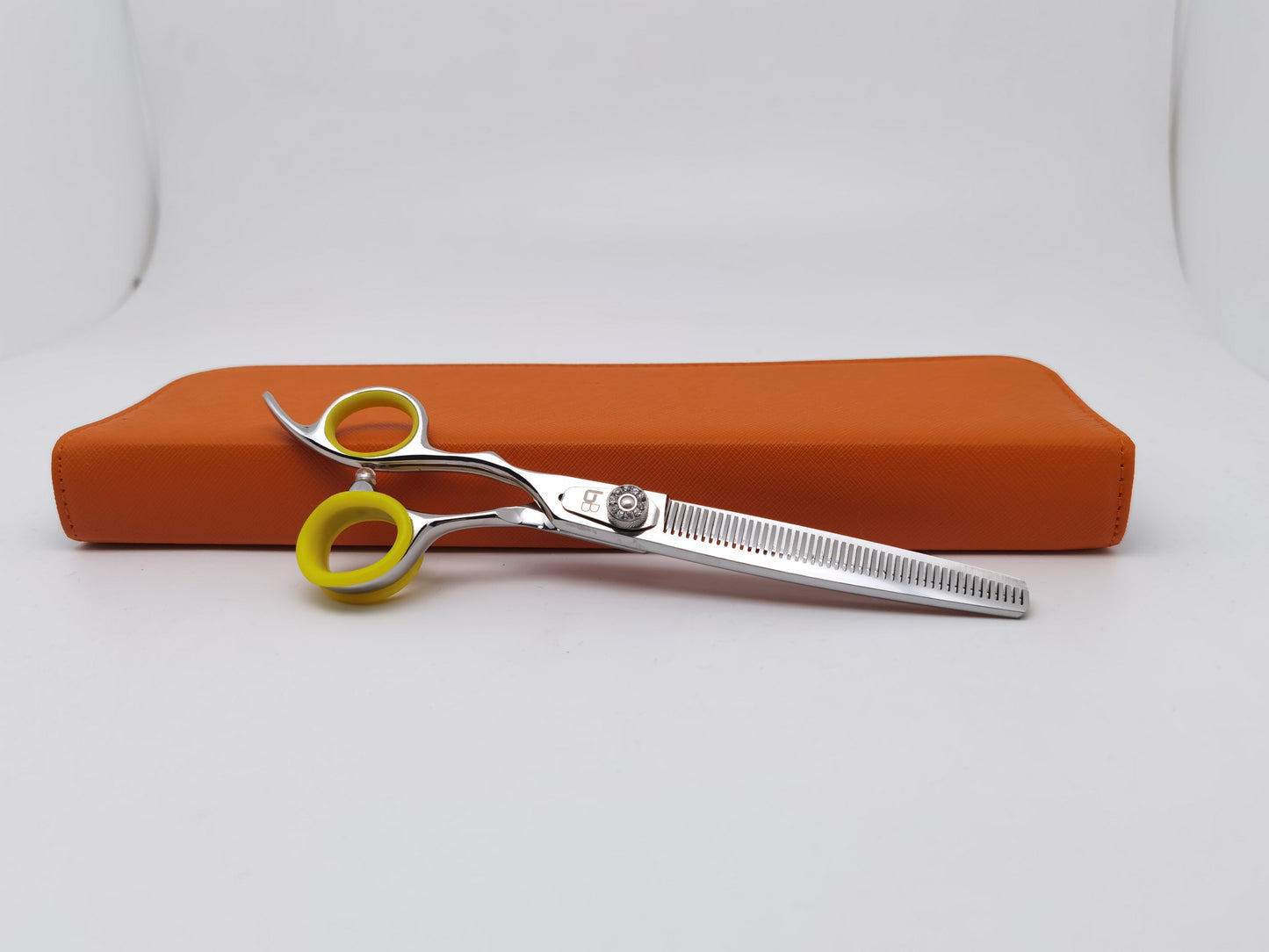 Bbold Shears Silver with Lime Accents 8.0” Left-Handed Thinner Professional Grooming Shears