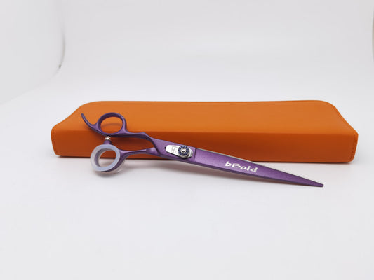 Bbold Shears Purple Finish 8.0” Left-Handed Straight Professional Grooming Shears