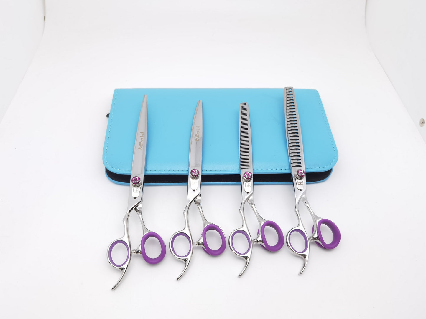 BBold 4-Piece Silver Pro Shear Set – Precision, Blending & Complete Control