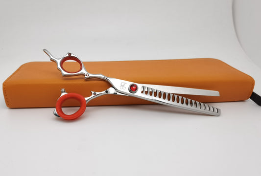 Bbold Shears Red 8.0” Right-Handed Thinner Professional Grooming Shears