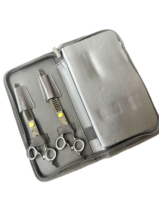 Professional Dog Grooming Scissors Set – Straight, Thinning, Curved & Chunker