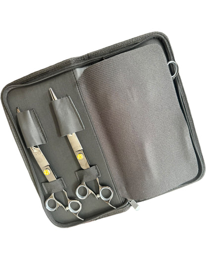 Professional Dog Grooming Scissors Set – Straight, Thinning, Curved & Chunker
