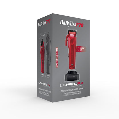 BaBylissPRO Compact LO-PRO Clipper – Red (FX82RD)