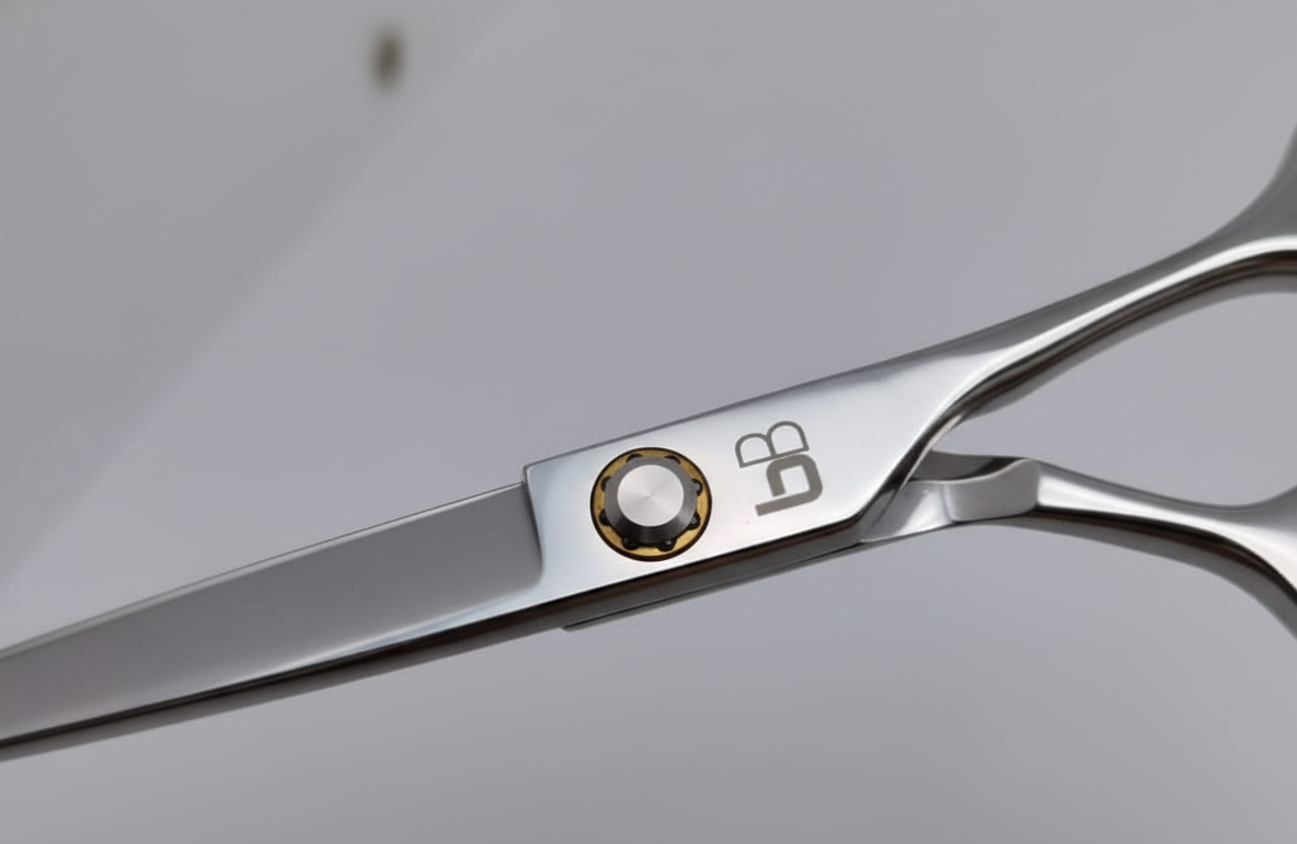 BBold 8.0" Silver Straight & Thinning Shear Set – Black Inserts