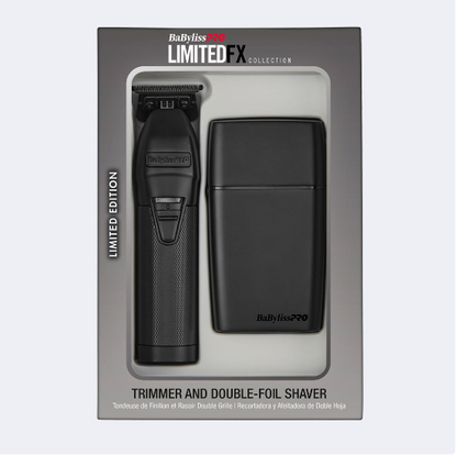 BaBylissPRO® LimitedFX Matte Black Trimmer and Double-Foil Shaver Gift Set