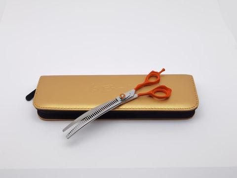 Dog Grooming Scissors, Curved Scissors for Dog Grooming, 7.5 inch, 30 Degree of Curved Blade,Light Weight, Pet Shears for Trimming Face