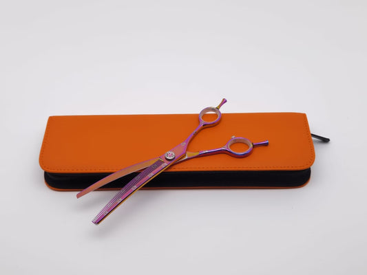Professional Dog Grooming Scissors – Curved, 7.5″ | 30° Blade | Lightweight