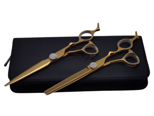 Professional Hair Cutting Scissors Set – 6.5″ | Straight & Thinning Shears