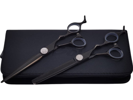 Professional Hair Cutting Scissors Set – 6.5″ | Straight & Thinning Shears