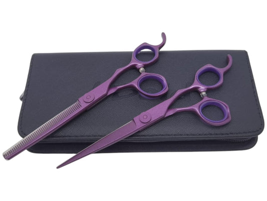 Professional Hair Cutting Scissors Set – 6.5″ | Straight & Thinning Shears