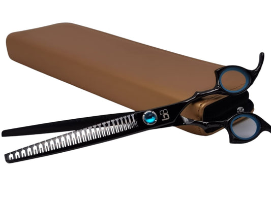 Professional Dog Grooming Scissors – Straight, 7.5″ Eraser | 23 Teeth | 80% Thinning