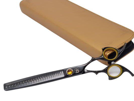 Professional Dog Grooming Scissors – Straight, 7.5″ Eraser | 23 Teeth | 80% Thinning