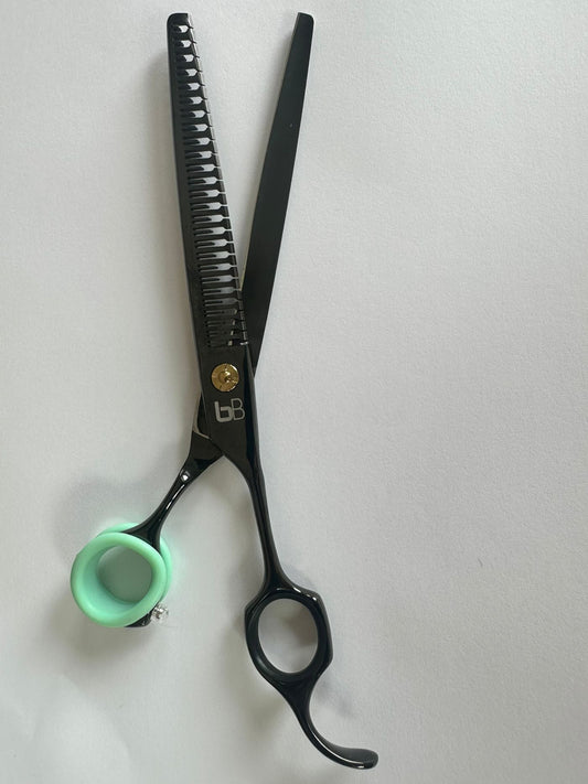 Professional Dog Grooming Scissors – Straight, 7.5″ Eraser | 23 Teeth | 80% Thinning