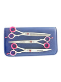 Professional Dog Grooming Scissors Set Straight, Curved and Chunkers