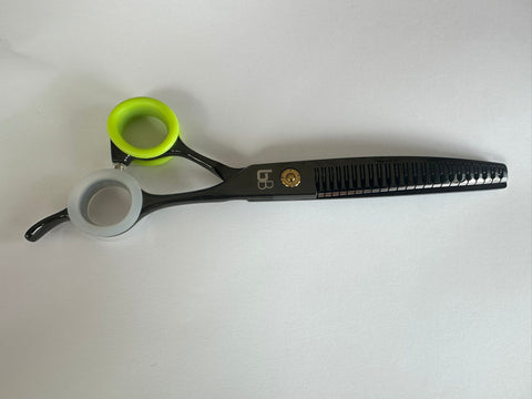 Curved Eraser Dog Grooming Scissors, 23 Teeth,7.0 Inch,80% Thinning Rate,Light Weight, Designed for Bulking off Coat Quickly (Copy)
